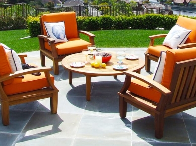 a patio set