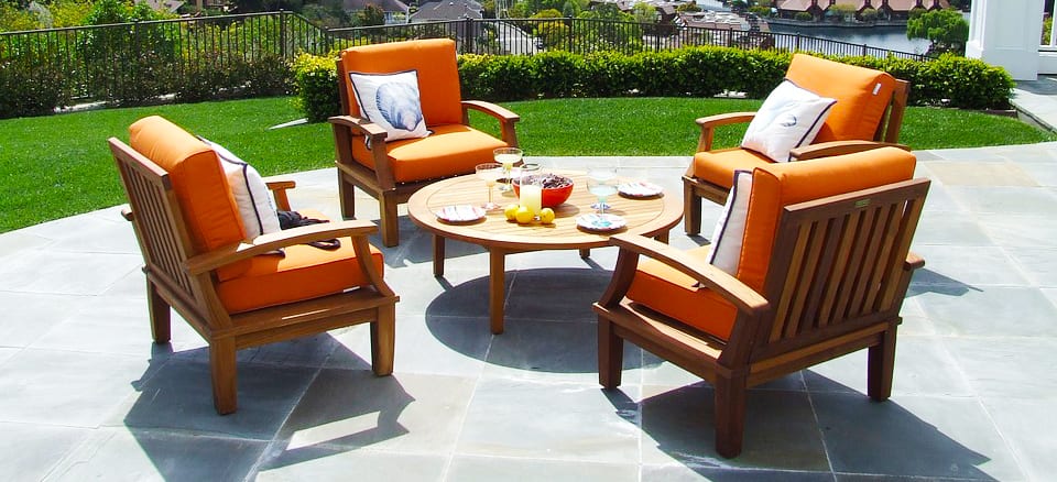 a patio set