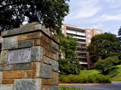 the exterior of a multi family building