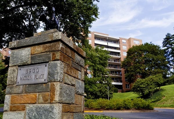 the exterior of a multi family building