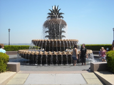 a fountain in charleston, SC